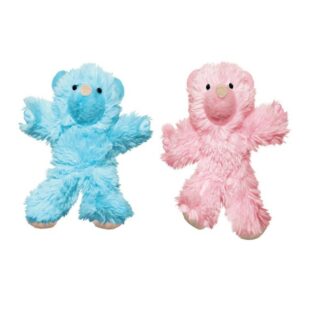 Kong Kitten Teddy Bear Plush Toy, available in Pink or Blue