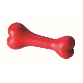 Rogz Da Bone Medium 140mm Jawgym Dog Chew Toy, Red