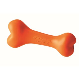 Rogz Da Bone Large 210mm Jawgym Dog Chew Toy, Orange