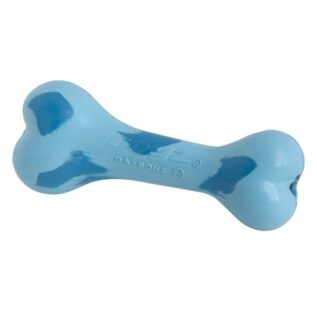 Rogz Pupz Da Bone Medium 140mm Puppy JawGym Treat Toy, Blue