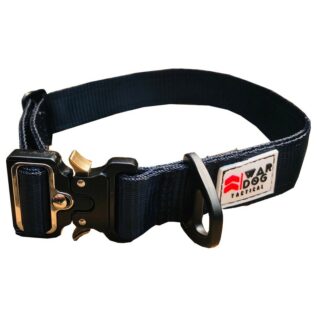 War Dog Medium Navy Delta Rigid Tactical Dog Collar