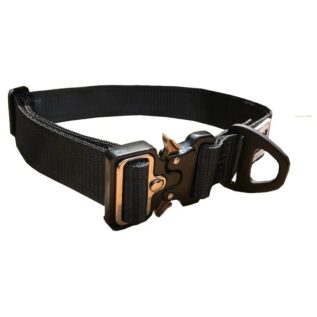 War Dog Medium Black Delta Soft Tactical Dog Collar