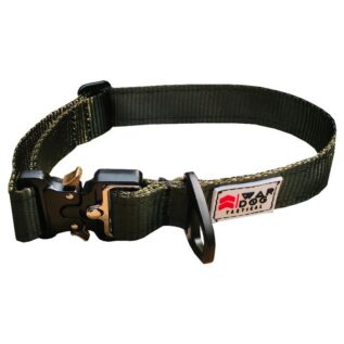War Dog Large Olive Delta Soft Tactical Dog Collar
