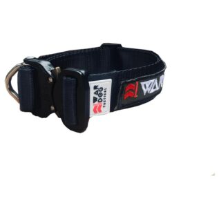 War Dog Large Black Echo Rigid Tactical Dog Collar