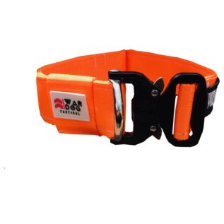 War Dog Medium UV Orange Echo Soft Tactical Dog Collar