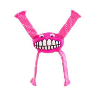 Rogz Flossy Grinz Small 190mm Oral Care Dog Toy, Pink