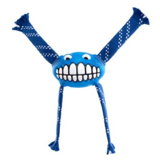 Rogz Flossy Grinz Medium 230mm Oral Care Dog Toy, Blue
