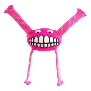 Rogz Flossy Grinz Large 240mm Oral Care Dog Toy, Pink