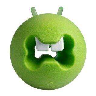 Rogz Fred Medium Treat Ball for Dogs, Lime
