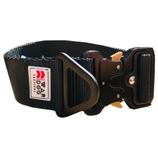 War Dog Medium Black Foxtrot Soft Tactical Dog Collar