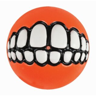 Rogz Grinz Small 49mm Dog Treat Ball, Orange