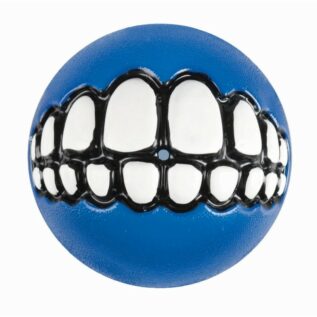 Rogz Grinz Medium 64mm Dog Treat Ball, Blue