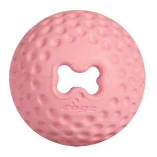 Rogz Pupz Gumz Treat Ball Small 49mm Puppy Toy, Pink