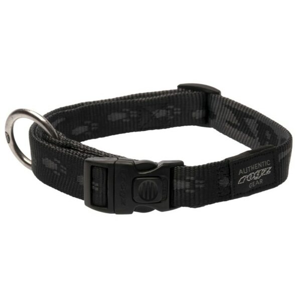 Rogz Alpinist Large 20mm K2 Dog Collar, Black Rogz Design
