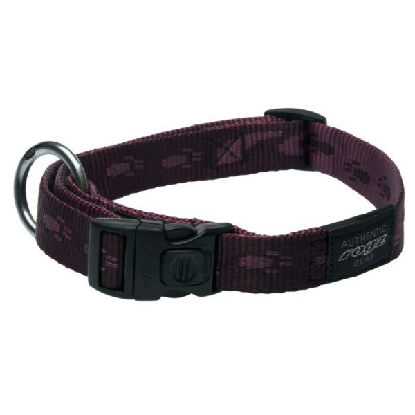 Rogz Alpinist Large 20mm K2 Dog Collar, Purple Rogz Design