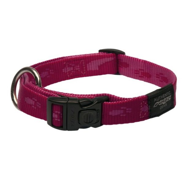 Rogz Alpinist Large 20mm K2 Dog Collar, Pink Rogz Design