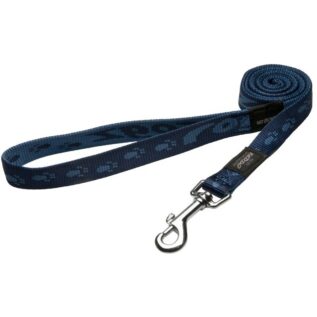 Rogz Alpinist Large 20mm K2 Fixed Dog Lead, Blue Rogz Design