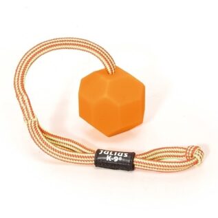 Julius-K9 Orange Fluorescent IDC Ball Dog Toy