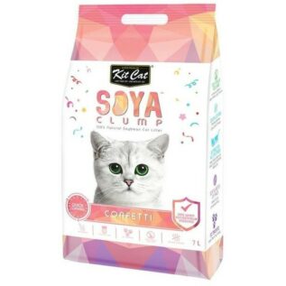 Kit Cat Soya Clump Cat Litter - Confetti 7l