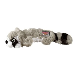 Kong Scrunch Knots Grey Raccoon Plush Toy, Medium/Large