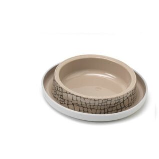 McMac Trendy Dinner Pet Bowl - Wildlife - 350ml Beige