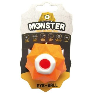 Pawz To Clawz Monster Treat Release Orange Mini Dog Toy