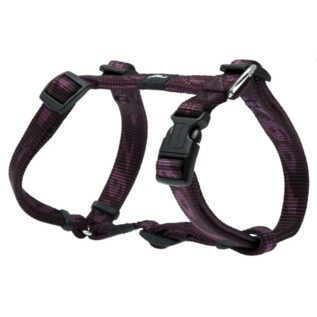 Rogz Alpinist Medium 16mm Matterhorn Dog H-Harness, Purple Rogz Design