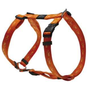 Rogz Alpinist Extra Large 25mm Everest Dog H-Harness, Orange Rogz Design