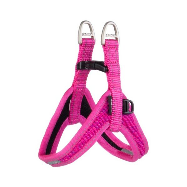Rogz Utility Extra Extra Small Fast Fit Dog Harness, Pink Reflective