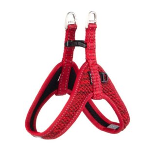 Rogz Utility Small Nitelife Fast Fit Dog Harness, Red Reflective