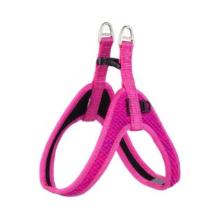 Rogz Utility Small/Medium Fast Fit Dog Harness, Pink Reflective