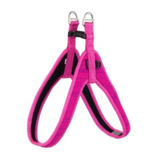 Rogz Utility Medium/Large Fast Fit Dog Harness, Pink Reflective