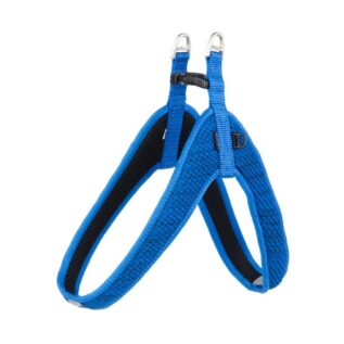 Rogz Utility Large Fanbelt Fast Fit Dog Harness, Blue Reflective