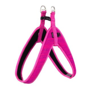 Rogz Utility Large Fanbelt Fast Fit Dog Harness, Pink Reflective