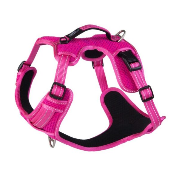 Rogz Utility Large Fanbelt Explore Harness, Pink Reflective