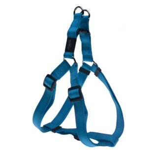 Rogz Utility Large 20mm Fanbelt Step-in Dog Harness, Turquoise Reflective