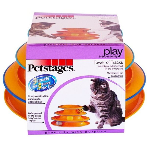 PetStages Tower Of Tracks Cat Toy