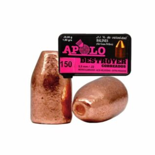 Apolo Destroyer Copper .22 150 per Tin 28 gr Pellets