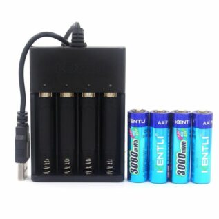 ATN Kentli Rechargable Batteries With USB Charger