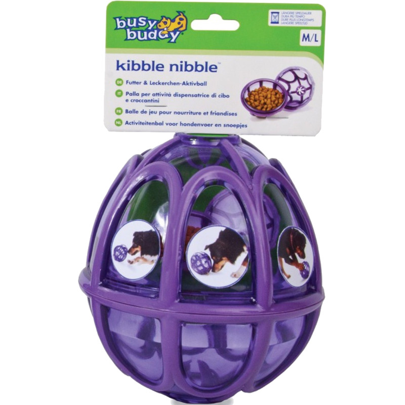 Busy Buddy Medium/Large Kibble Nibble Feeder Ball Dog Toy