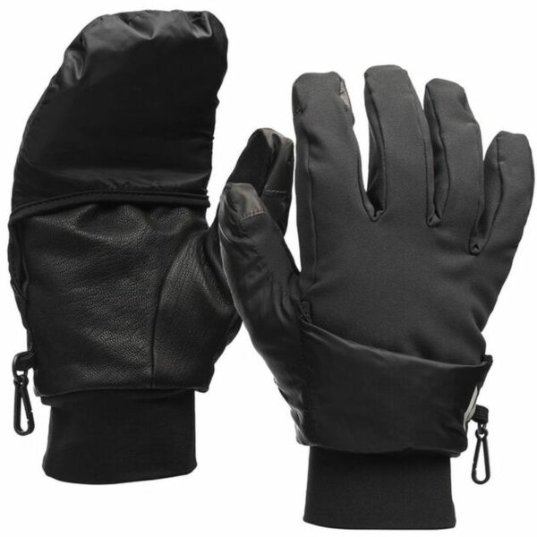 Black Diamond Womens Wind Hood Softshell Gloves - Smoke/Large