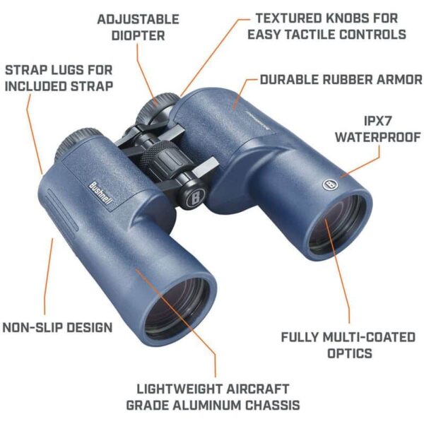 Bushnell H2O 7x50 Waterproof Porro Prism Binoculars