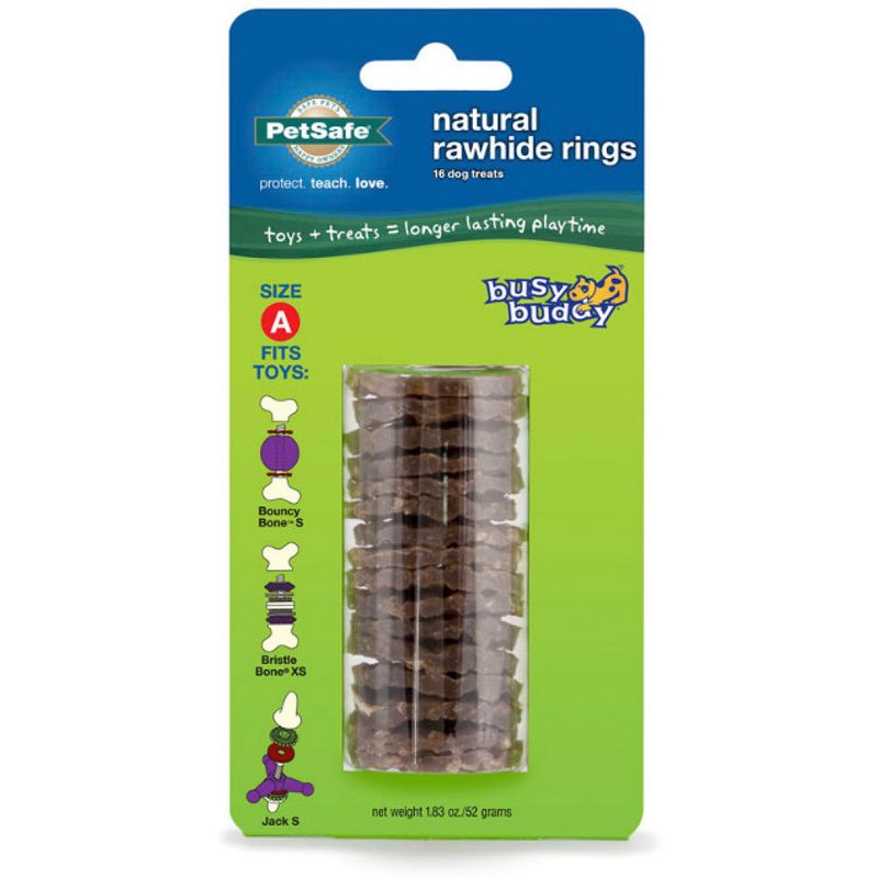 Busy Buddy Size A Gnawhide Treat Ring Refills