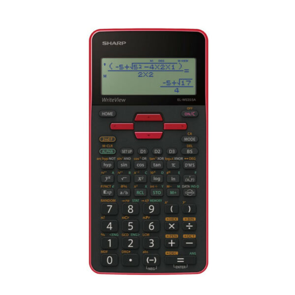 Sharp EL-W535SA-BRD Red Scientific Calculator