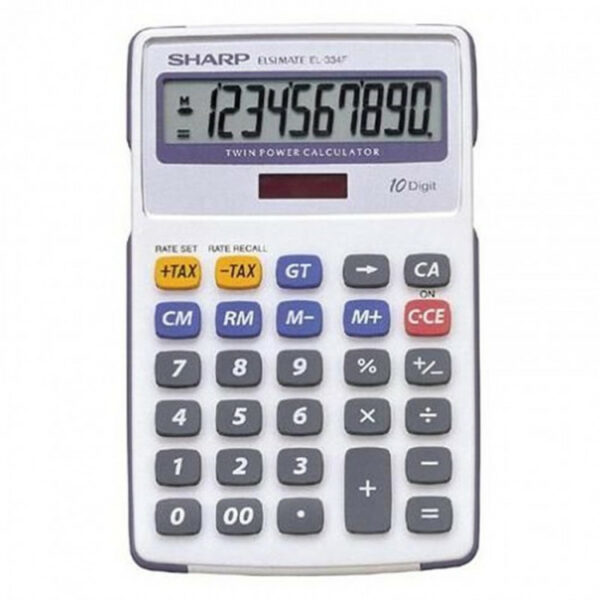 Sharp EL-334 10-Digit Mini-Desk Calculator