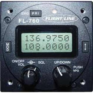 FlightLine FL-760 VHF Comm Panel Mount Transceiver Radio