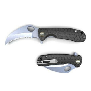 Honey Badger Small Black Serrated Claw Knife