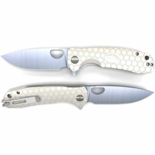 Honey Badger Flipper Folding Knife - White/Large