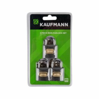 Kaufmann 3 Piece 40mm Steel Lock Set