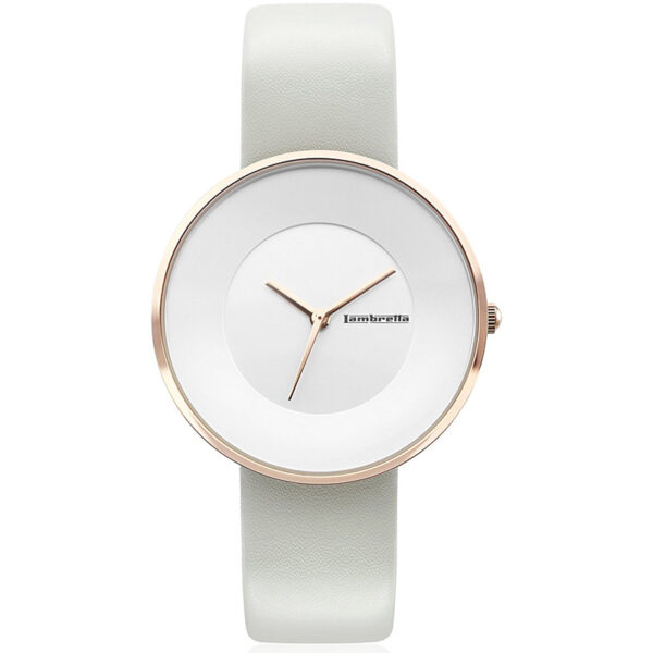 Lambretta Women's Watch Cielo 34 - Ivory Leather with Rose Gold